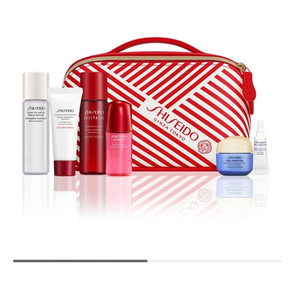 Shiseido Red and White 7 Piece Skincare Collection
